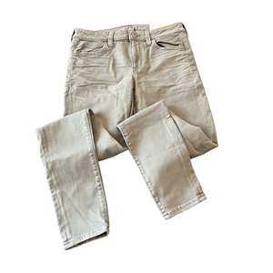 NWT American Eagle Next Level Stretch Olive Green Women's Jeans Size 8